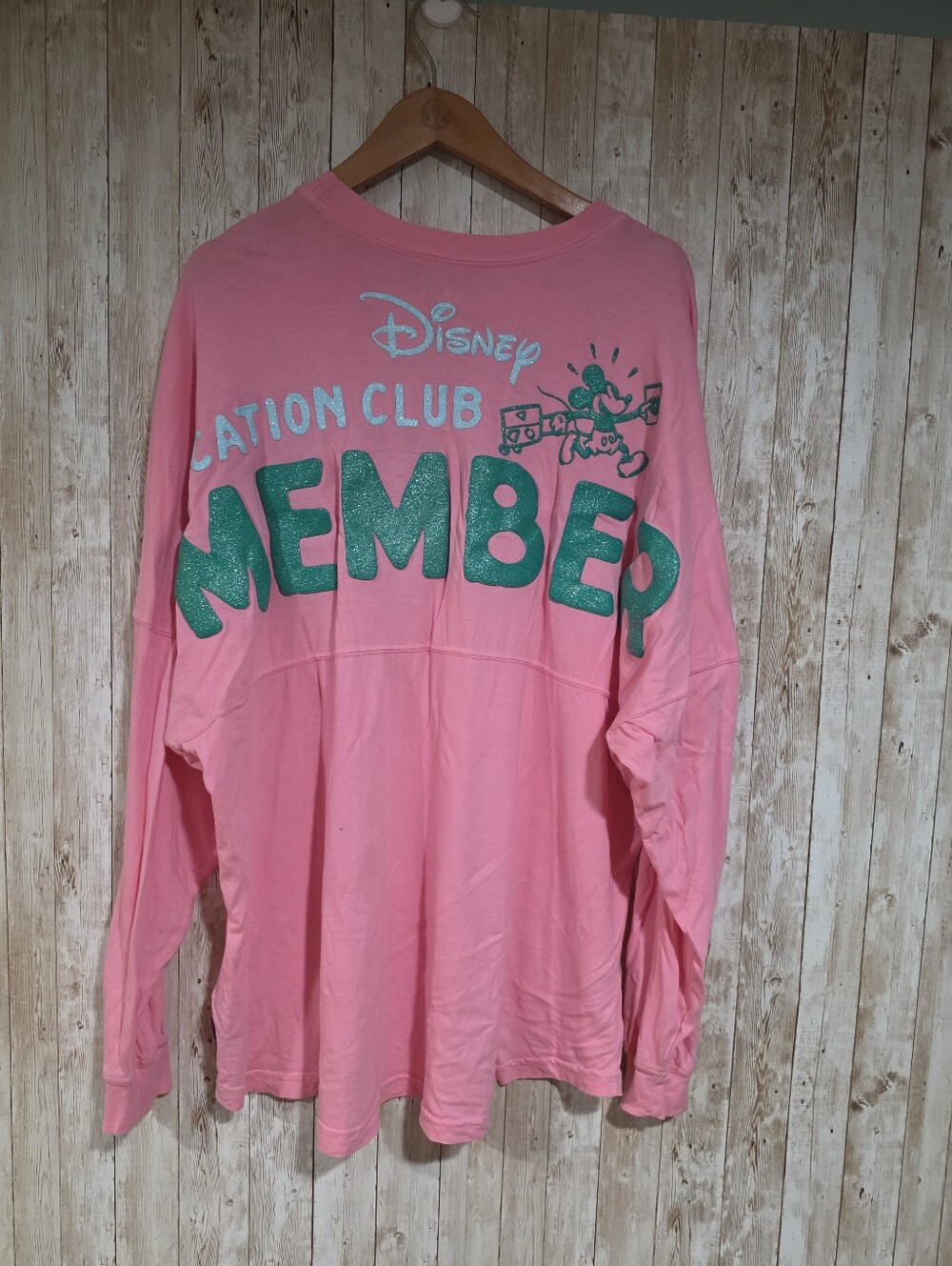 Disney Spirit Jersey XL Vacation Club Member 2024 Pink Unisex Lightweight